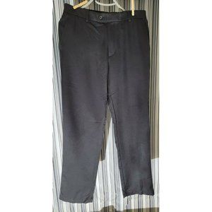 Izod Golf Pants Mens 32X31 Black Classic Fit Lightweight Plystr Straight Leg B14